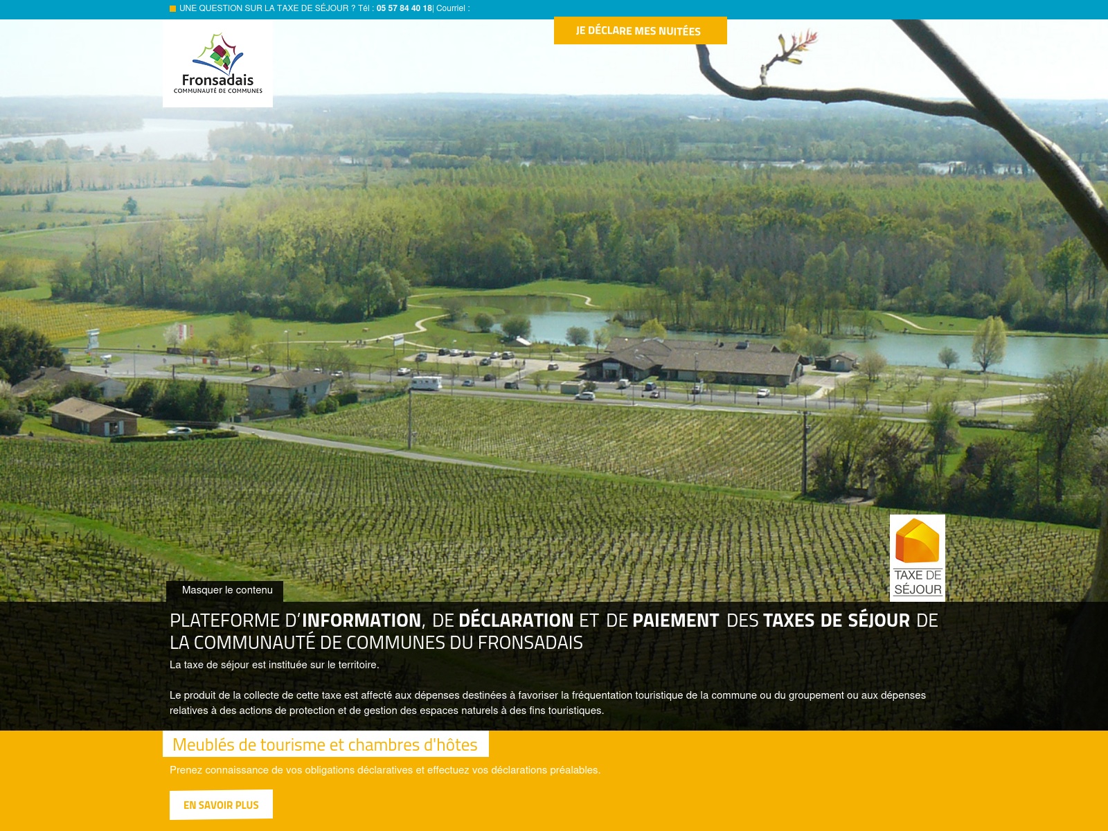 Communauté de Communes du Fronsadais - La plateforme de télédéclaration ...